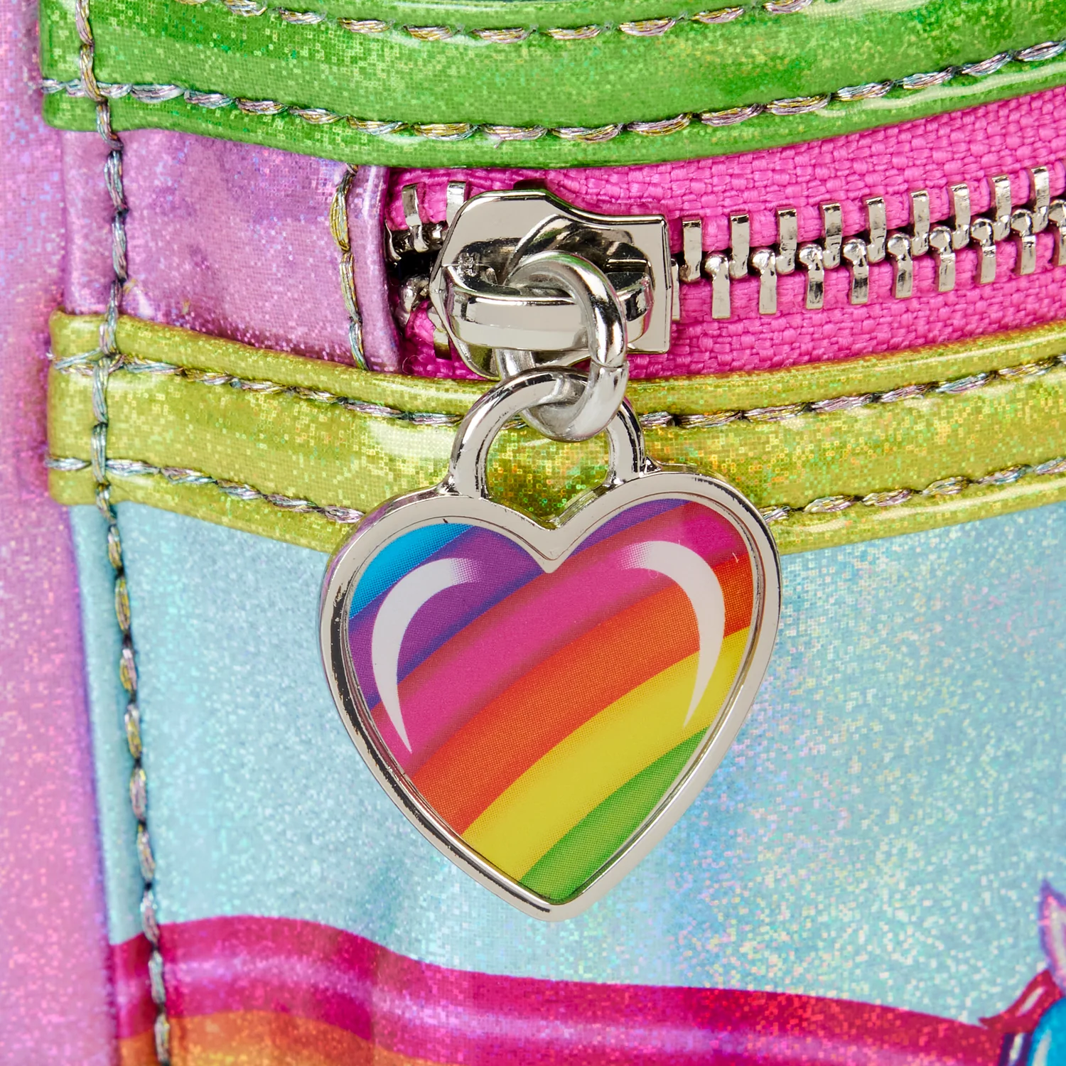 Holographic Glitter Color Block Mini Backpack - Image 6
