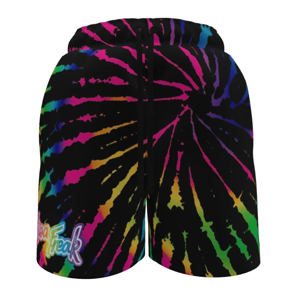 Lisa Freak Rainbow Tie Dye Women's Shorts - Image 3