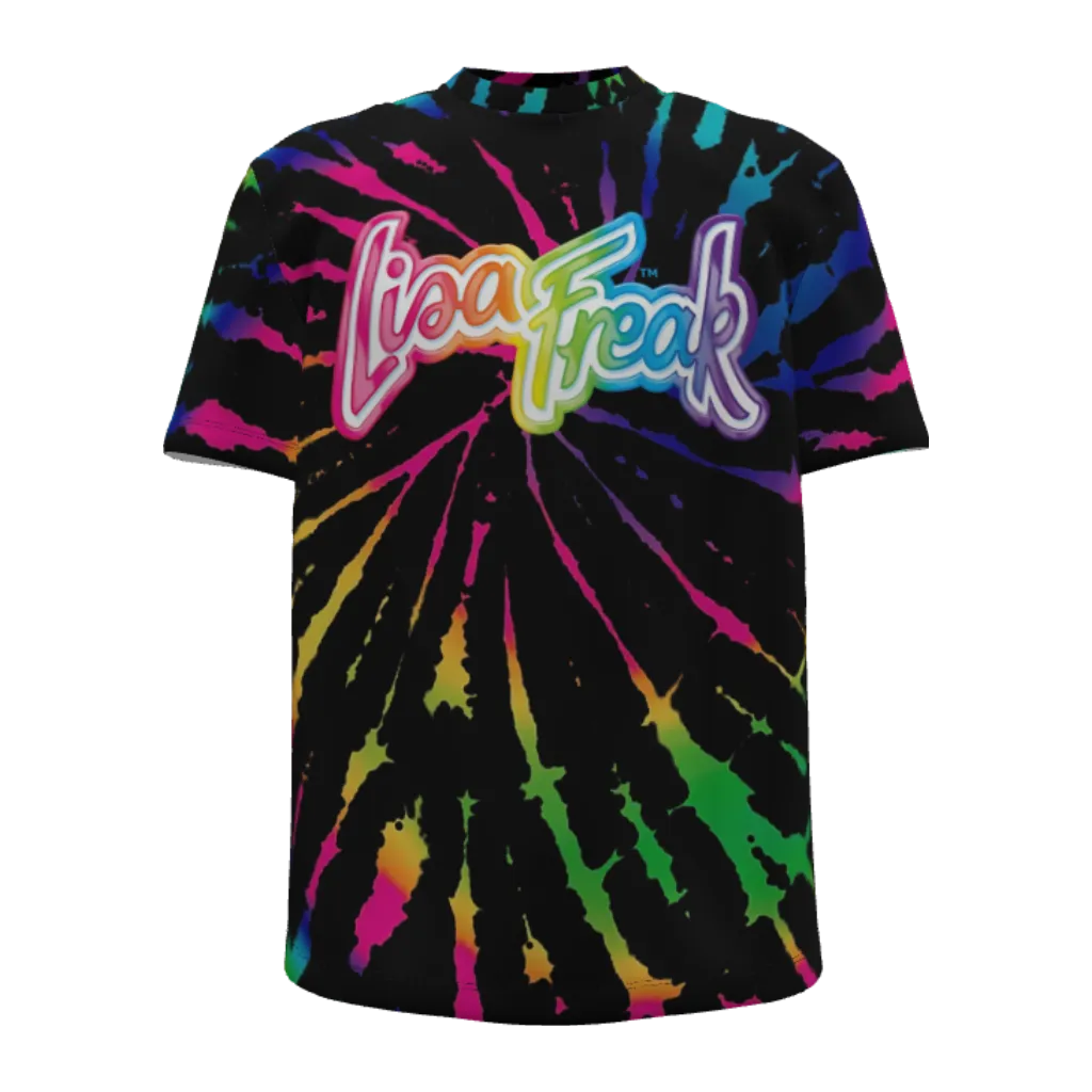 Lisa Freak Unisex Rainbow Tie Dye Tee - Image 3